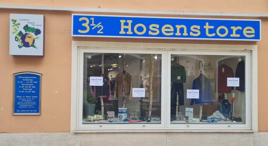 Hosenstore Hartberg Schaufenster